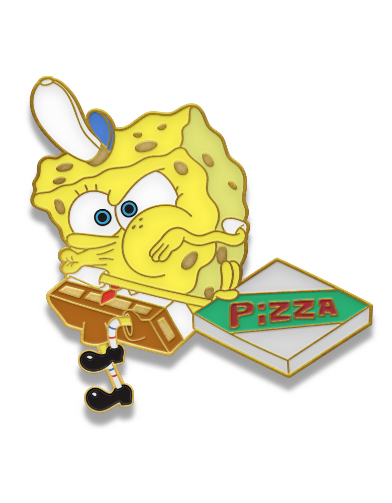 #11 Bob Esponja Pizza - Pin Metálico