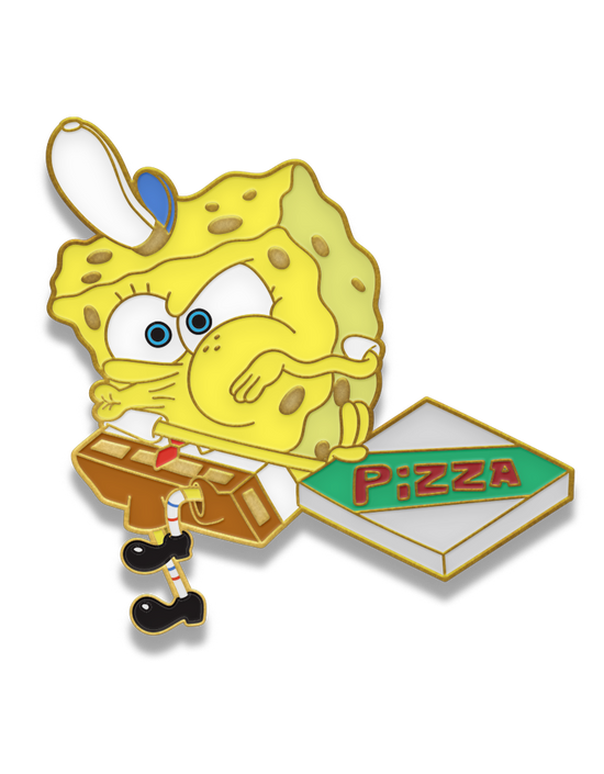 #11 Bob Esponja Pizza - Pin Metálico